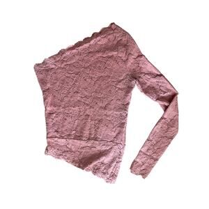 Intimately Free People lace top women’s size S pink floral romantic coquette